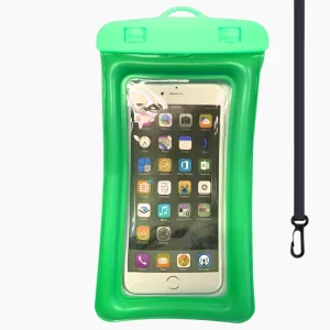 Pochette étanche pour telephone avec Airbag vert