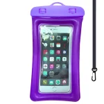 Pochette étanche pour telephone avec Airbag violet
