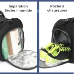Sac de foot à bandoulière urbain imperméable pratique