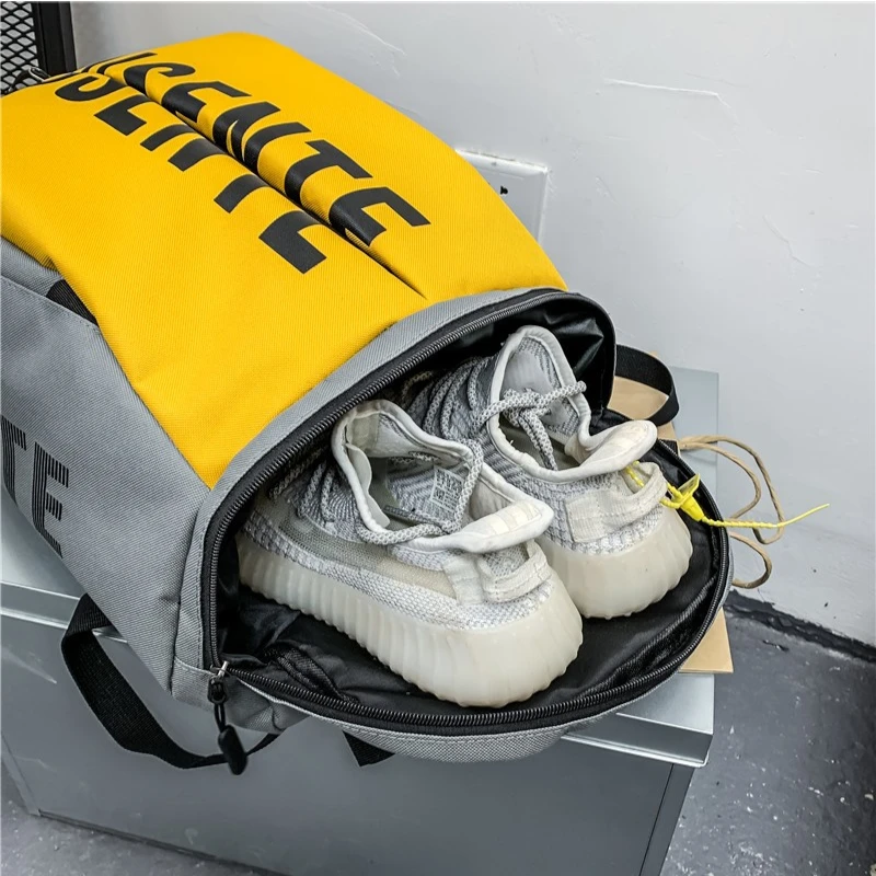 Sac de foot avec rangement chaussures résistant compartiment ouvert