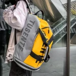 Sac de foot avec rangement chaussures résistant porté épaule Sac de foot avec rangement chaussures résistant porté épaule