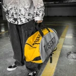 Sac de foot avec rangement chaussures résistant porté main Sac de foot avec rangement chaussures résistant porté main