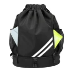Sac de foot compartiment pour chaussures et ballon poches externes Sac de foot compartiment pour chaussures et ballon poches externes