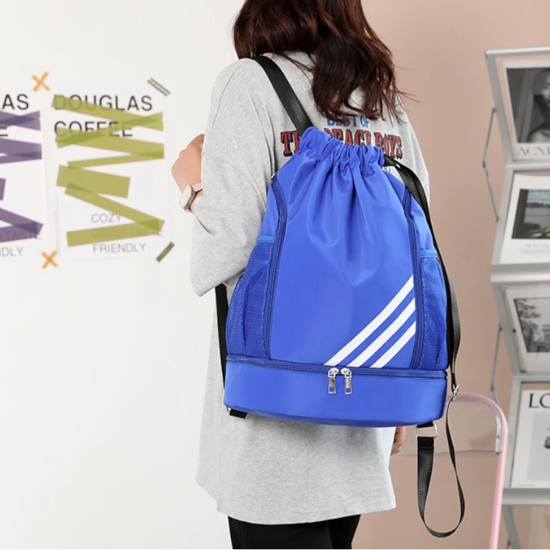 Sac de foot compartiment pour chaussures et ballon porté épaule