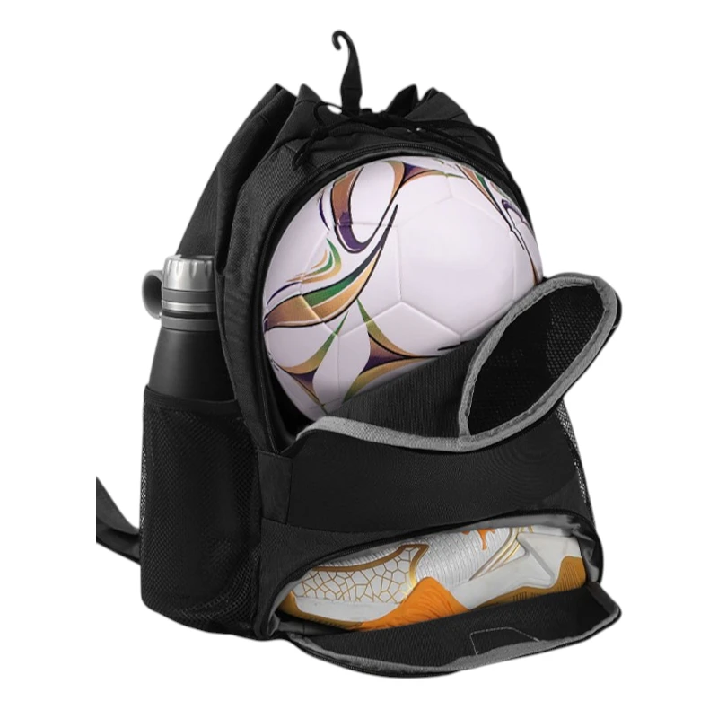 Sac de foot sac à dos polyvalent et résistant avec ballon