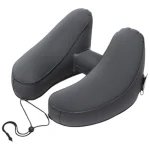 Coussin de voyage avec capuche ergonomique gris foncé Coussin de voyage avec capuche ergonomique gris foncé