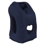 Coussin de voyage gonflable confortable pour une repos parfait bleu marine Coussin de voyage gonflable confortable pour une repos parfait bleu marine