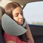 Coussin de voyage mémoire de forme ultra doux pour dormir homme