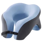 Coussin de voyage mousse à mémoire de forme en U bleu Coussin de voyage mousse à mémoire de forme en U bleu