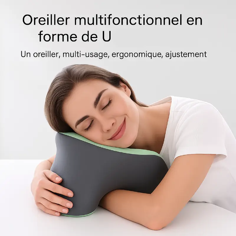 Coussin de voyage mousse à mémoire de forme en U confortable
