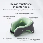 Coussin de voyage mousse à mémoire de forme en U détails Coussin de voyage mousse à mémoire de forme en U détails