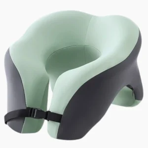 Coussin de voyage mousse à mémoire de forme en U vert