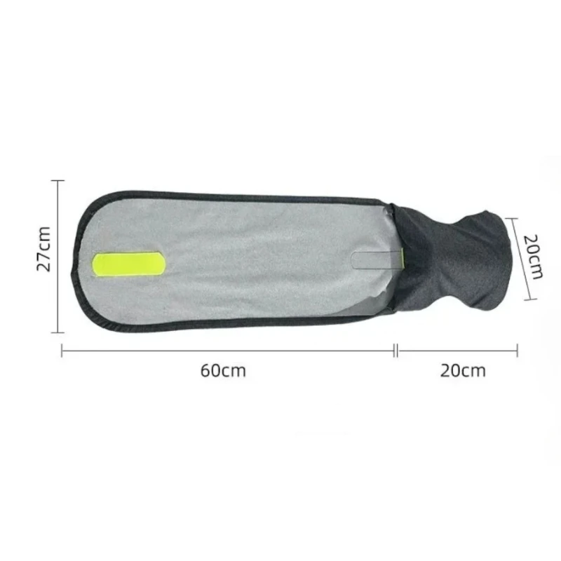 Coussin de voyage nuque ergonomique, dimensions déplié