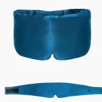 Masque de sommeil en soie naturelle occultant cyan Masque de sommeil en soie naturelle occultant cyan