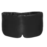 Masque de sommeil en soie naturelle occultant noir Masque de sommeil en soie naturelle occultant noir