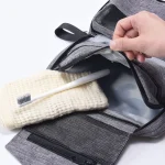 Trousse de toilette de voyage à suspendre interieur- grise Trousse de toilette de voyage à suspendre interieur- grise