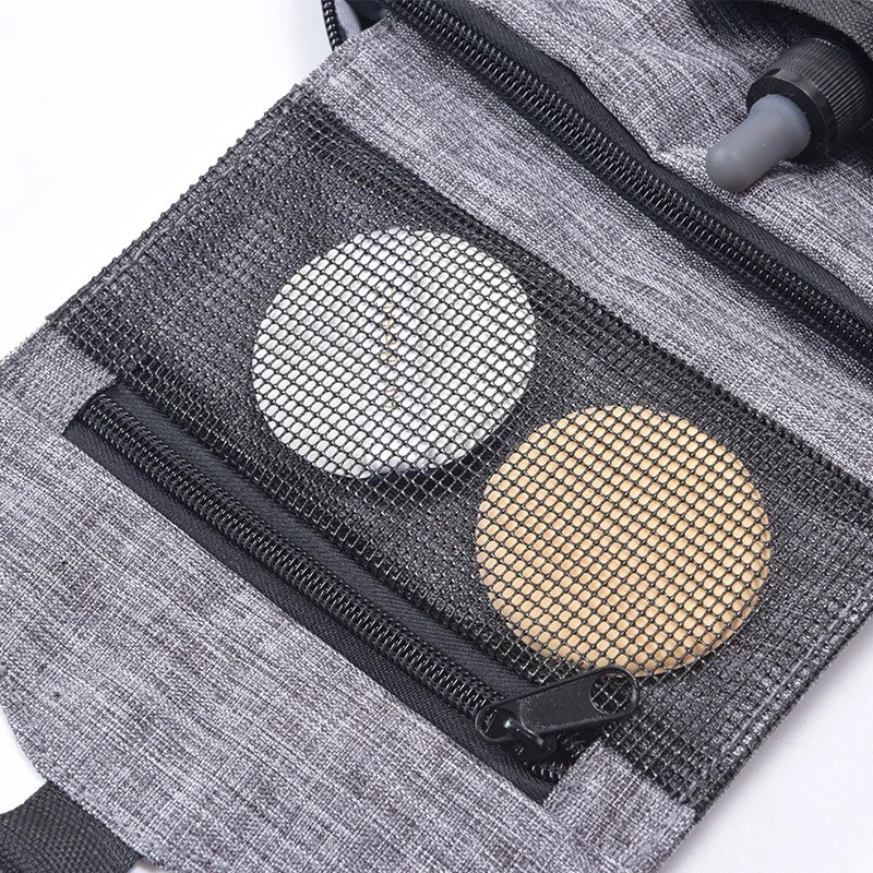 Trousse de toilette de voyage à suspendrepche filet - grise