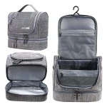 Trousse de voyage vanity imperméable différents angles Trousse de voyage vanity imperméable différents angles