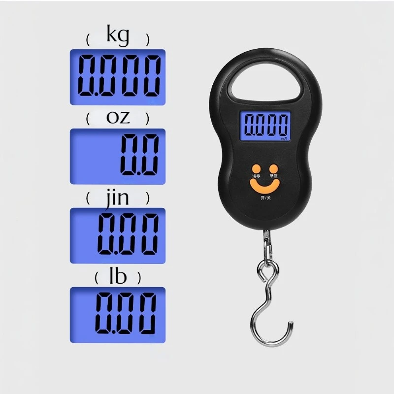 Pèse bagage 50 kg nomade noir écran lcd matriques