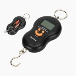 Pèse bagage 50 kg nomade noir écran lcd recto verso Pèse bagage 50 kg nomade noir écran lcd recto verso