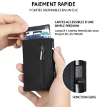 Marven - paiement Rapide- porte carte Homme RFID