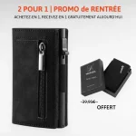 Offre marven noir daim- porte carte RFID Offre marven noir daim- porte carte RFID